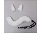 Centaurus Store 1 Set Faux Fox Tail Real-looking Comfortable to Wear Role-playing Props Soft Touch Cosplay Fox Tail Ears for Carnival Gift- 14