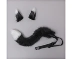 Centaurus Store 1 Set Faux Fox Tail Real-looking Comfortable to Wear Role-playing Props Soft Touch Cosplay Fox Tail Ears for Carnival Gift- 4