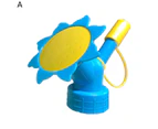 Manual Watering Cap Sunflower Shape Reliable Single/Double Head Plant Sprayer Gardening Tools - Blue