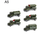 Centaurus Store 5Pcs/Set Diecast Alloy Military Vehicles Car Inertia Toy Educational Kids Toy-A5 5pcs