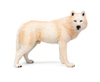Centaurus Store 20cm Simulation Wolf Animal Model PVC Statue Educational Kids Toy Home Decor-White