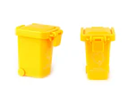 Centaurus Store 3Pcs Trash Can Toy Bright-colored Portable ABS kids Garbage Truck's Trash Cans Toy Shooting Props-