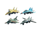 Centaurus Store 4Pcs Camouflage Mini Simulation Pull Back Fighter Airplane Model Collectible Toy-Mixed Color