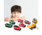 Centaurus Store 6Pcs Simulation Alloy Car Toy Police Fire Truck Off-road Racing Model Kids Gift- C