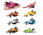 Centaurus Store 4Pcs Simulation Mini Plastic Hand-eye Coordination Pull Back Airplane Model Toys for Kids- B