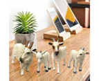Centaurus Store Animal Model Lovely Shape Collectible PVC Simulation Goat Model Figure for Gift- D