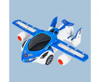 Centaurus Store Auto Toy Automatically Change Direction Wear-resistant Plastic Rotating Deformation Flying Car for Home- Plane