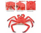 Centaurus Store Animal Model Toy Realistic Educational Cute Mini Sea Life Animal Crab Model Action Figure for Home-Red White