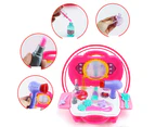 Centaurus Store 21Pcs Simulated Make up Lipstick Mirror Case Cosmetic Set Pretend Play Girl Toy-