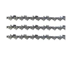 3x Semi Chisel Chains 325 050 64DL 15" Bar for Select Model Husqvarna Chainsaw