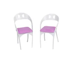 Centaurus Store Detachable Bowknot Chairs Toy Lovely Kids Doll House DIY Accessories Decoration-Random Color