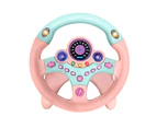 Centaurus Store Children Steering Wheel with Light Sound Simulation Driving Education Toy Gift-Yellow