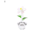 Centaurus Store Flower Figurines Japanese Style Exquisite Glass Nice Looking Artificial Flower Home Decor- I