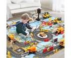 Centaurus Store Game Mat Identify Ability Vivid Fabric Urban Construction Engineering Small Map Toy for Kids- A
