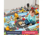 Centaurus Store Game Mat Identify Ability Vivid Fabric Urban Construction Engineering Small Map Toy for Kids- B