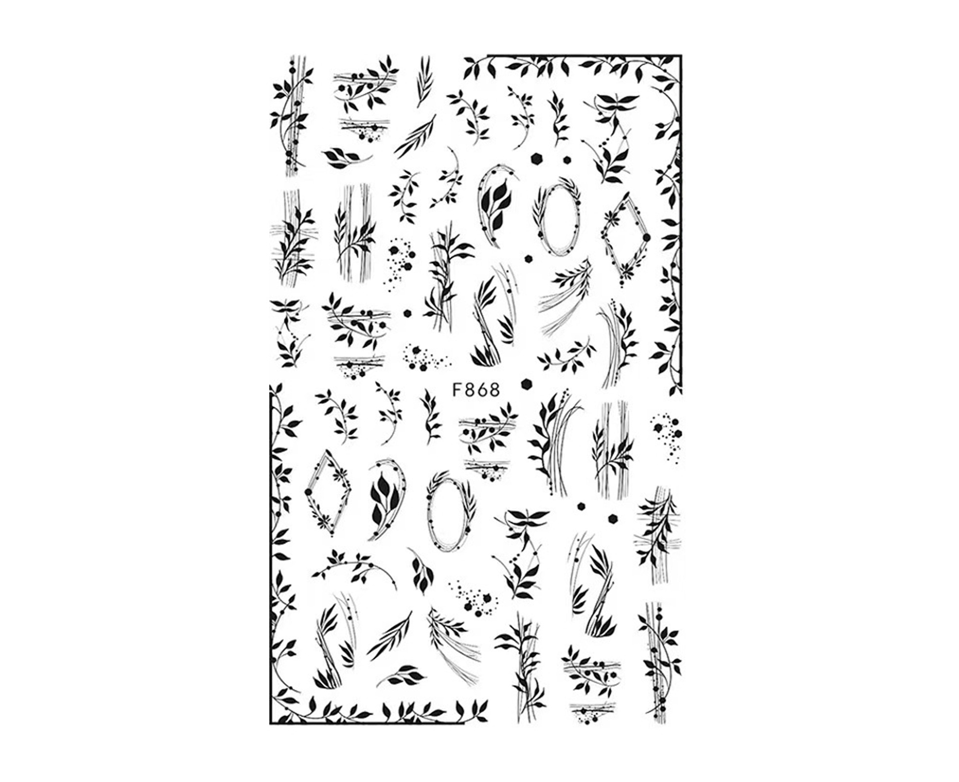 Wildflower Nail Art Stickers - wide 4