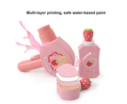 Makeup Toys with Bag Attractive Smooth Surface Safe Dreamlike Novel Colorful Girl Role Play Simulation Makeup Cosmetic Toy Birthday Gift-Pink