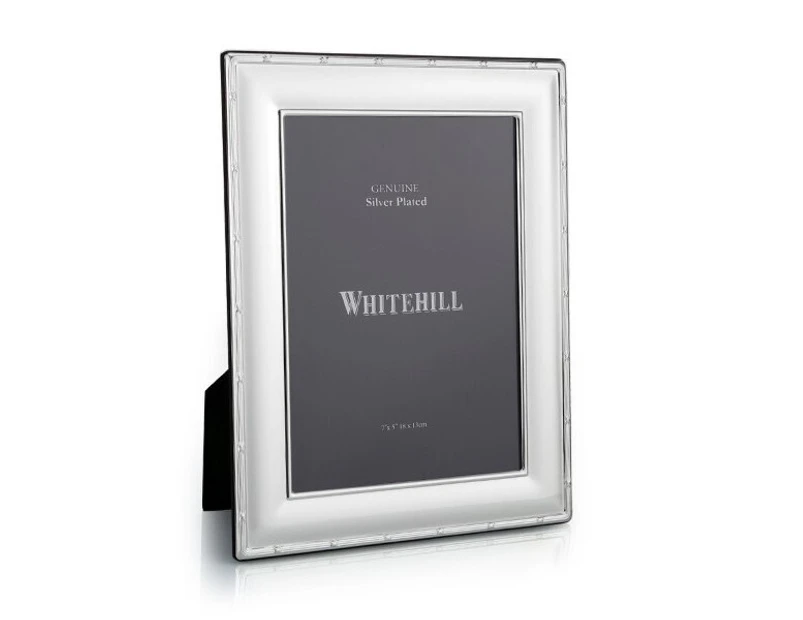 Whitehill Frames - Silver Plated Photo Frame - EP Reed & Ribbon 5x7" - N/A