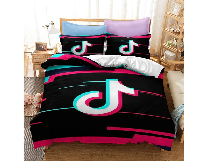 3Pcs Duvet Cover Set, Printed Bedding Sets Abstract Comforter Cover With Zipper Ties 1 Duvet Cover And 2 Pillow Sham