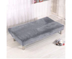 Sofa Cover Made Of Velvet And Plush, 3-Seater, For The Winter, Thick Stretch Fabric, Sofa Bed Cover, Monochrome, Non-Slip, Elastic, Fits On The Folding Sof