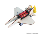 Kids Creative DIY Assembly Electric Slide Airplane Model Science Experiment Toy