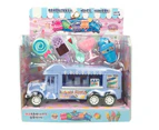 1 Set Dessert Cart Toy Simulation Pretend Play Children Gift Ice Cream Cart Model Toy for Kids