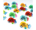 1Pc Mini Transparent Pull Colorful Back Engineer Car Vehicle Model Kids Toy