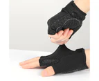 Windyhope 2Pcs Gloves Soft Shock-proof Non-slip Half Finger Bike Gloves for Outdoor-Red L
