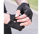Windyhope 2Pcs Gloves Soft Shock-proof Non-slip Half Finger Bike Gloves for Outdoor-Red 2XL