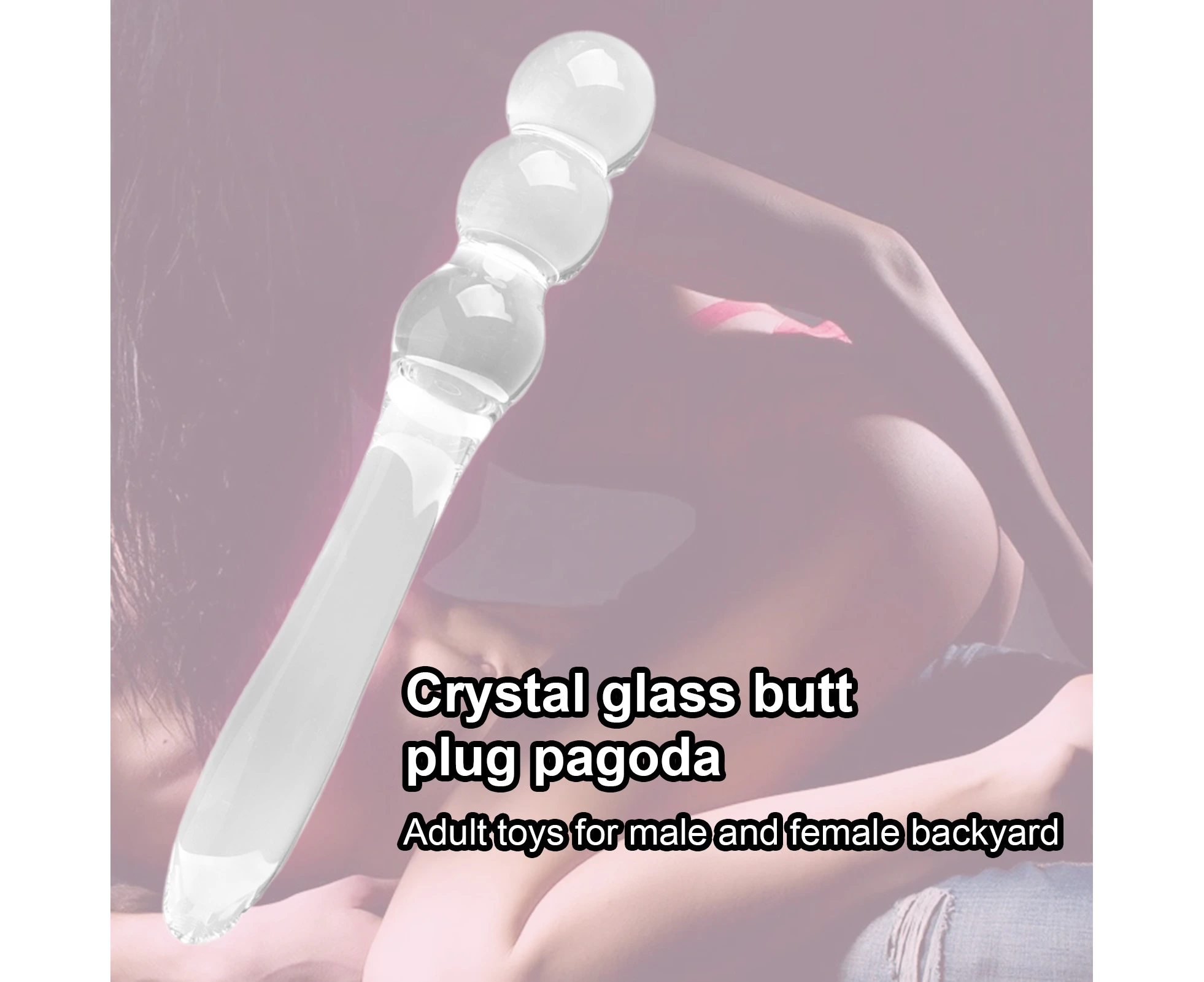 Anal Plug Anti-deformed Easy to Clean Glass Butt Plug Sex Toy for Unisex