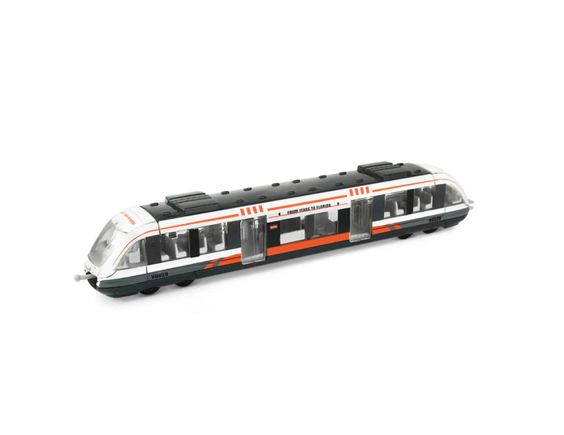 Toy Train Exquisite Rust-Resistant Sturdy High Speed Railway Model for Gift - White