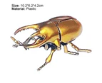 Beetle Toy Artificial Movable Mini Simulation Special Model Toys for Kids - Golden