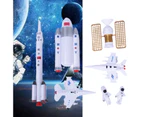 7Pcs/Set Space Model Fine Workmanship Decoration ABS Space Shuttle Exploration Toys for Children