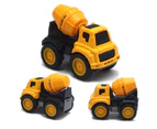 6Pcs Car Model Engineering Car Design Kids Toy 1/60 Scale Interactive Play Excavator Truck Toy for Outdoor