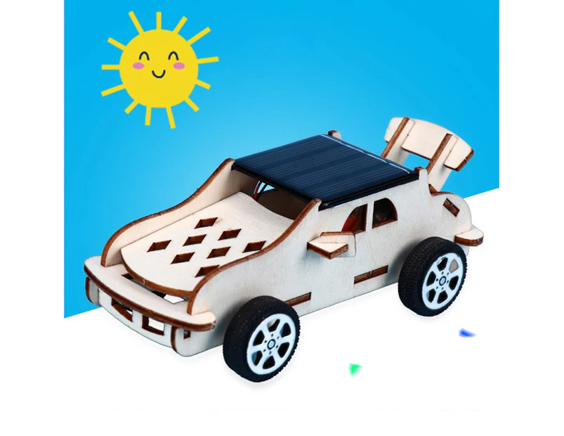 Kids Creative DIY Assembly Solar Power Car Model Handmade Science Experiment Toy