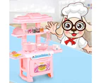 33Pcs/Set Kitchen Cooking Model Kids Development Educational Pretend Play Toy - Blue