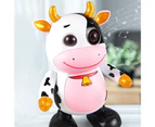 Electric Singing Dancing Cute Cow Model with Light Music Baby Educational Toy