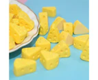 5Pcs Mini Simulation Cheese Cake Cut Pieces Model Dollhouse Toy DIY Play Gift