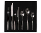 Sherwood 56-Piece Nouveau Cutlery Set - Matte Black