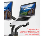 acatana Laptop Desk Holder Mount VESA Adapter Tray for Monitor Stand Arm Mount fits 11"-17" Notebook Tray Adjustable ACA-NBH-5
