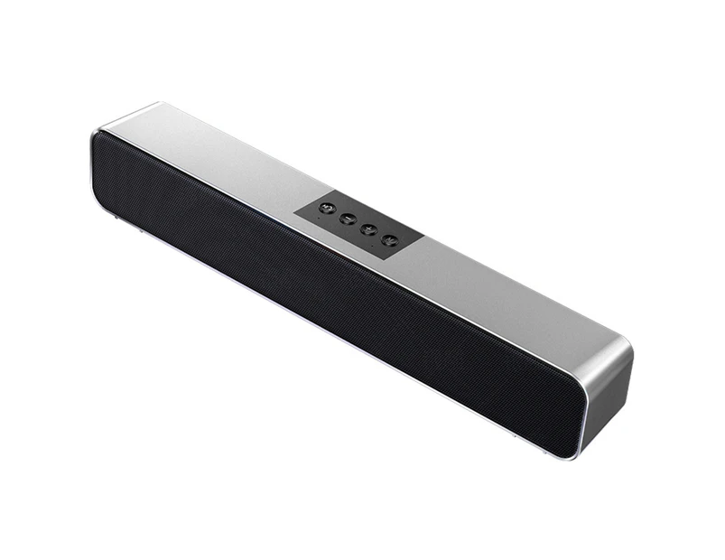 PC Speaker Sound Bar, Powerful Stereo Mini Sound Bar for Desktop, PC, Laptop, Monitor, Tablet-bluetooth upgrade grey