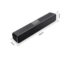 PC Speaker Sound Bar, Powerful Stereo Mini Sound Bar for Desktop, PC, Laptop, Monitor, Tablet,-bluetooth upgrade black