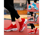 Women Breathable Walking Shoes Sneakers Slip On Air Cushion Platform Trainers-Black