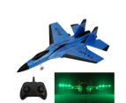 1 Set Aircraft Toy Entertainment Electric Shockproof 2.4G Glider Stable RC Drone Toy for Children - Blue