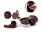 5Pcs Reusable Refillable Coffee Filter Capsule Cup for Dolce Gusto Machines-Black