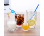 2PCS Household Heat-resistant Double Wall Glass Cup Tea Coffee Milk Drinkware-450ML