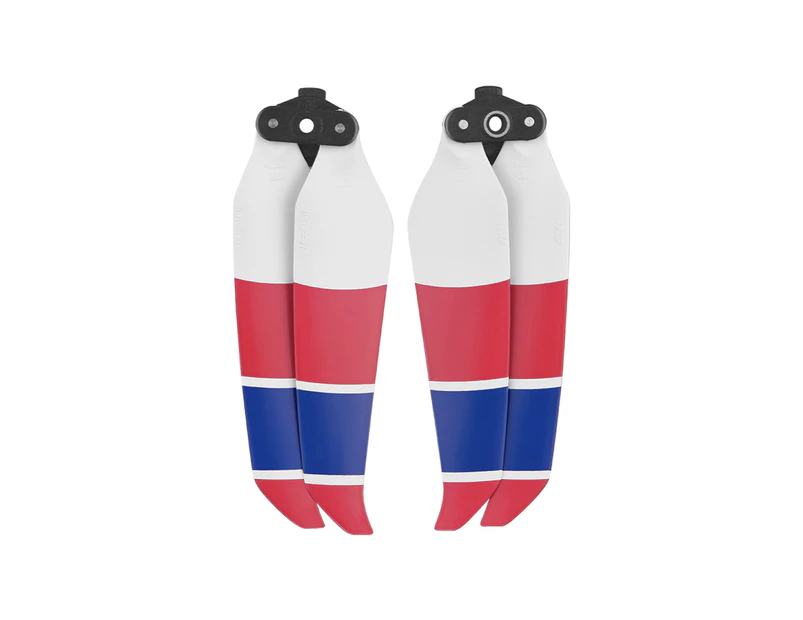 1 Pair Drone Blade Silent Low Noise Mini Portable Drone Propeller for DJI Air 2S - Red Blue White