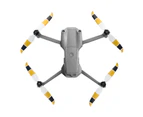 1 Pair Drone Blade Silent Low Noise Mini Portable Drone Propeller for DJI Air 2S - Yellow Black White