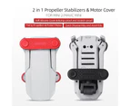 1 Pair Protective Stabilizers Propeller Cover for DJI Mavic Mini/Mini 2 Drone - Red