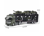 1 Set Cute Tank Truck Toy Fall Resistant Alloy Military